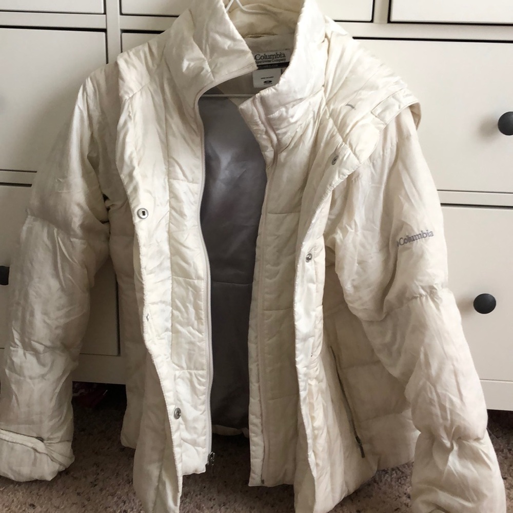 Columbia White Winter Coat
